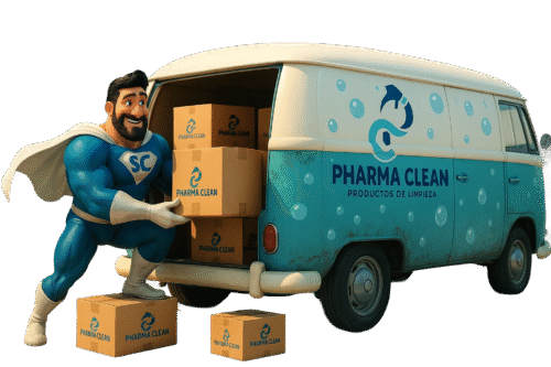Super Clean en combi de envíos locales